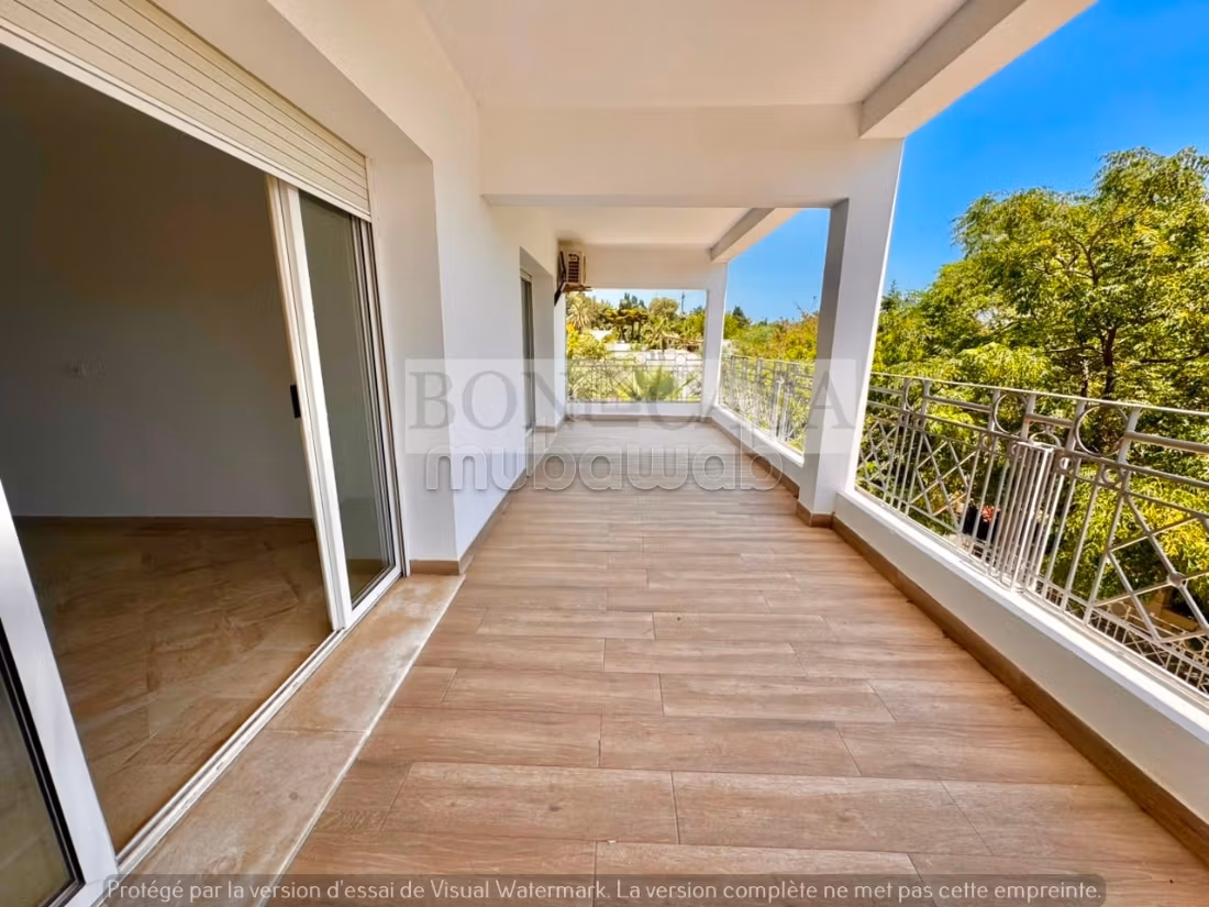 S3 avec jardin à louer au coeur de la Marsa