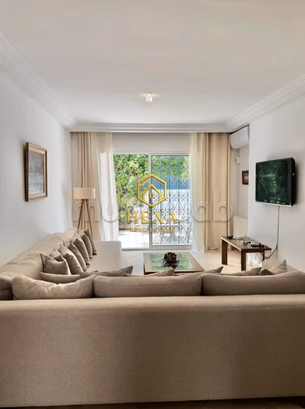 Appartamento S2 arredato con giardino a Gammarth superiore