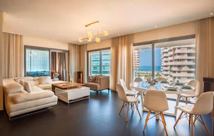 Appartement de Luxe Meublé avec Vue sur Mer à Marina