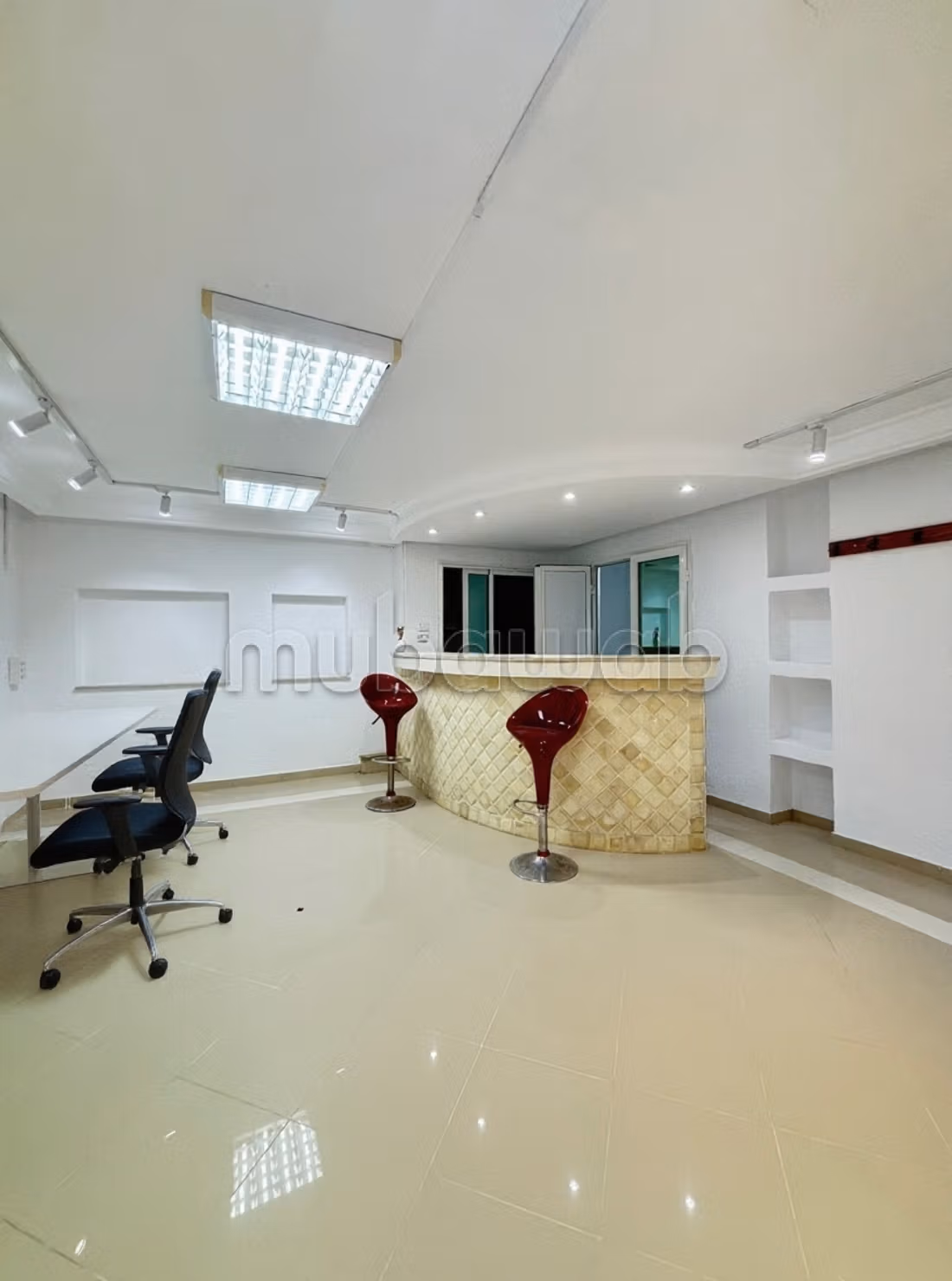 Open Space Haut Standing 100m2 avec Jardin privatif
