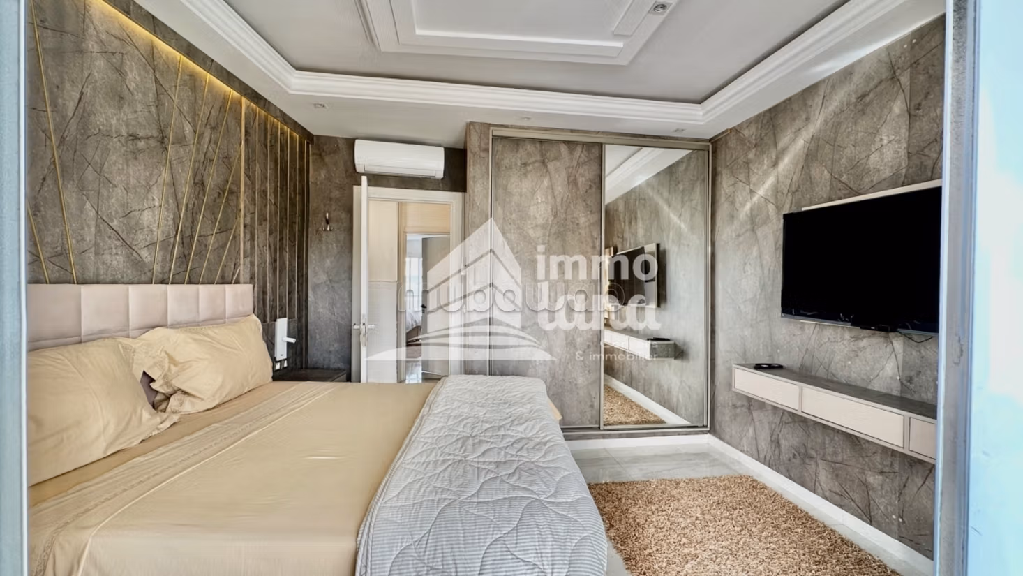 Duplex S3 arredato mai abitato con vista mare a Gammarth superiore