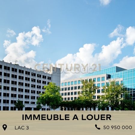 A louer: Immeuble R3 de 4000 m² au Lac 3