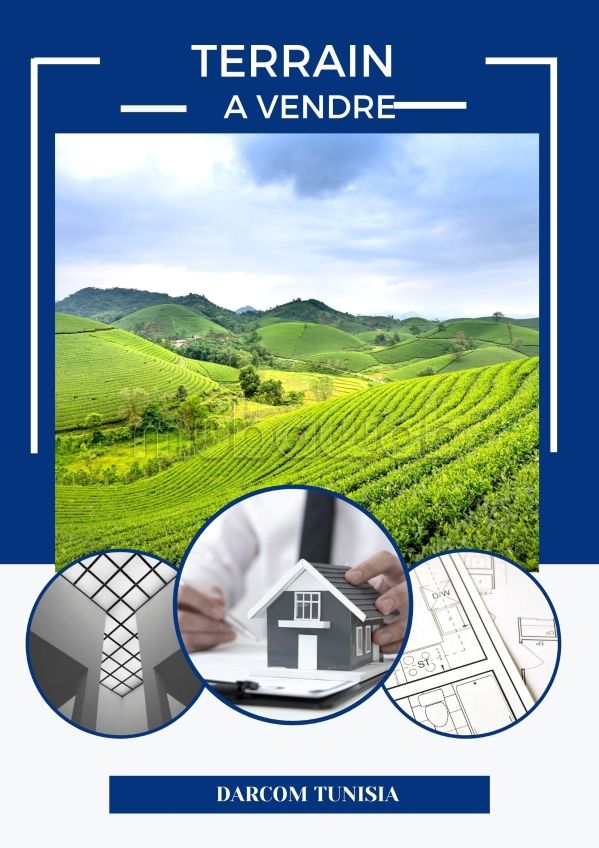 Terrain 508 m viabilisé à soukra