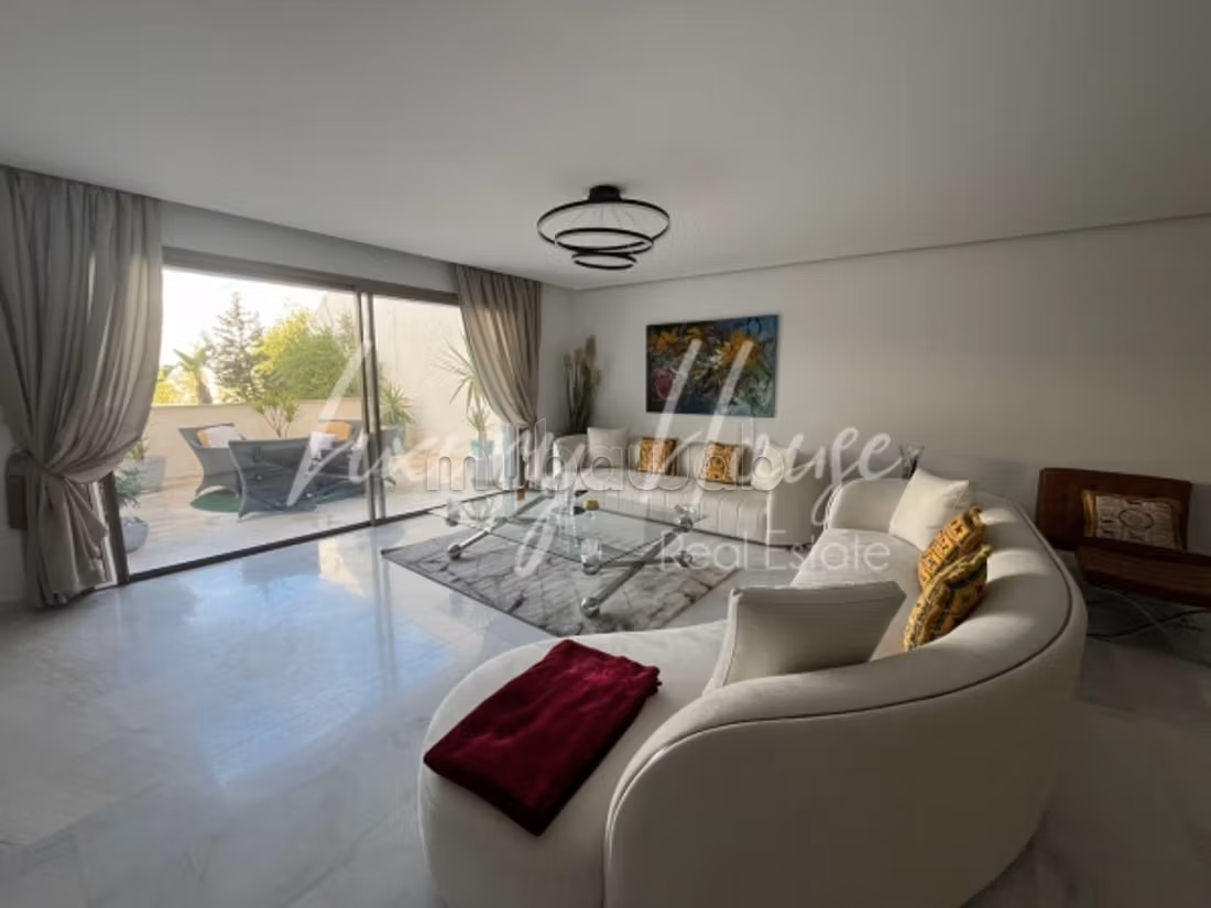 Appartement S2 meublé avec piscine à Gammarth