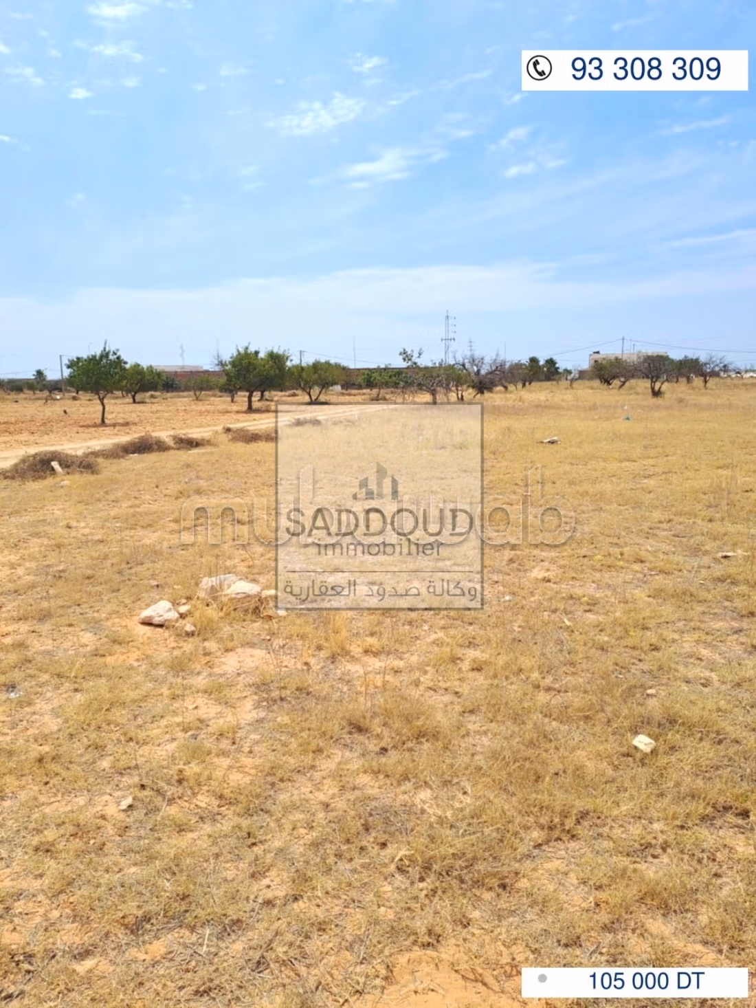 Terrain 665m² à route saltnia km 7