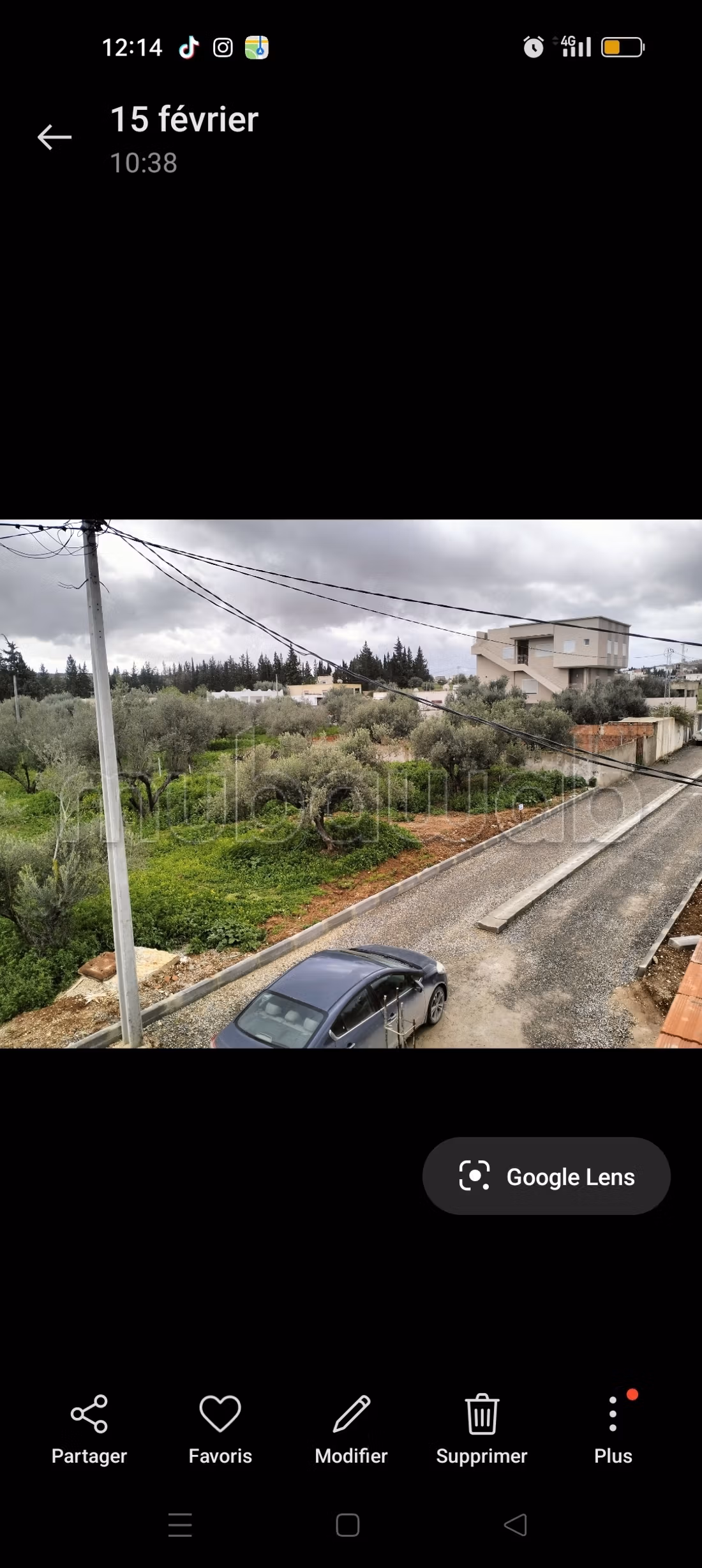 A vendre lot de terrain Mnihla 
route de Tunis City