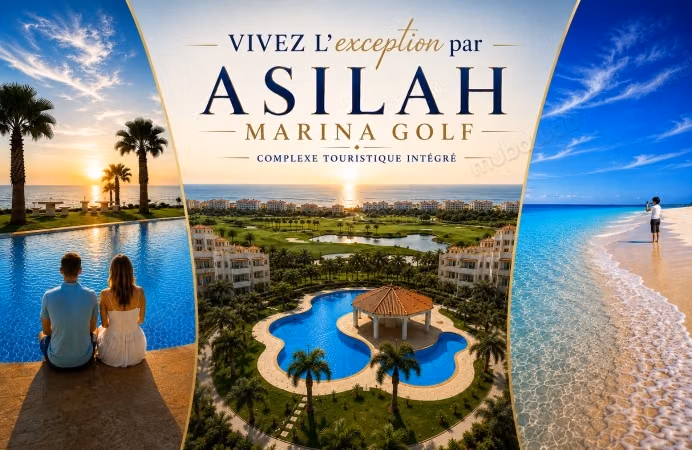 Venta de un bonito apartamento en Asilah Marina Golf Superficie 91 m²