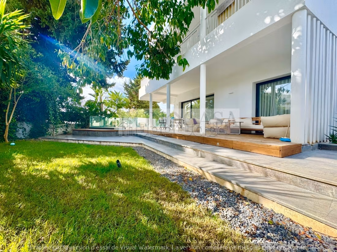 Villa S3 Meublée avec piscine à louer à Carthage