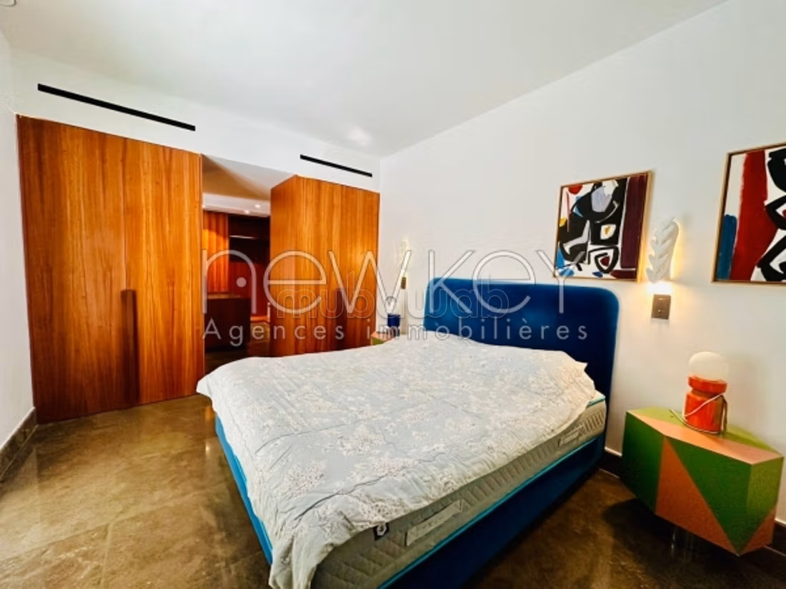 A louer une villa meublée avec piscine à Carthage