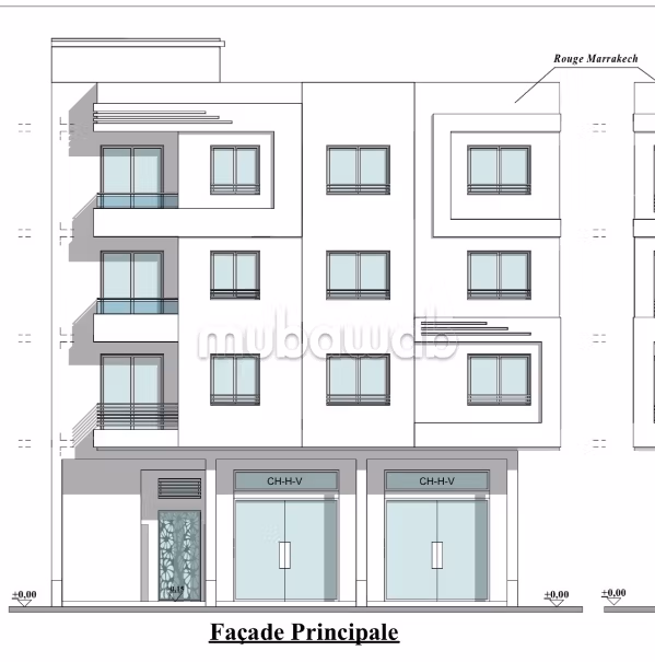Terrain R3 titré 160m² Route Ourika 3 Façades