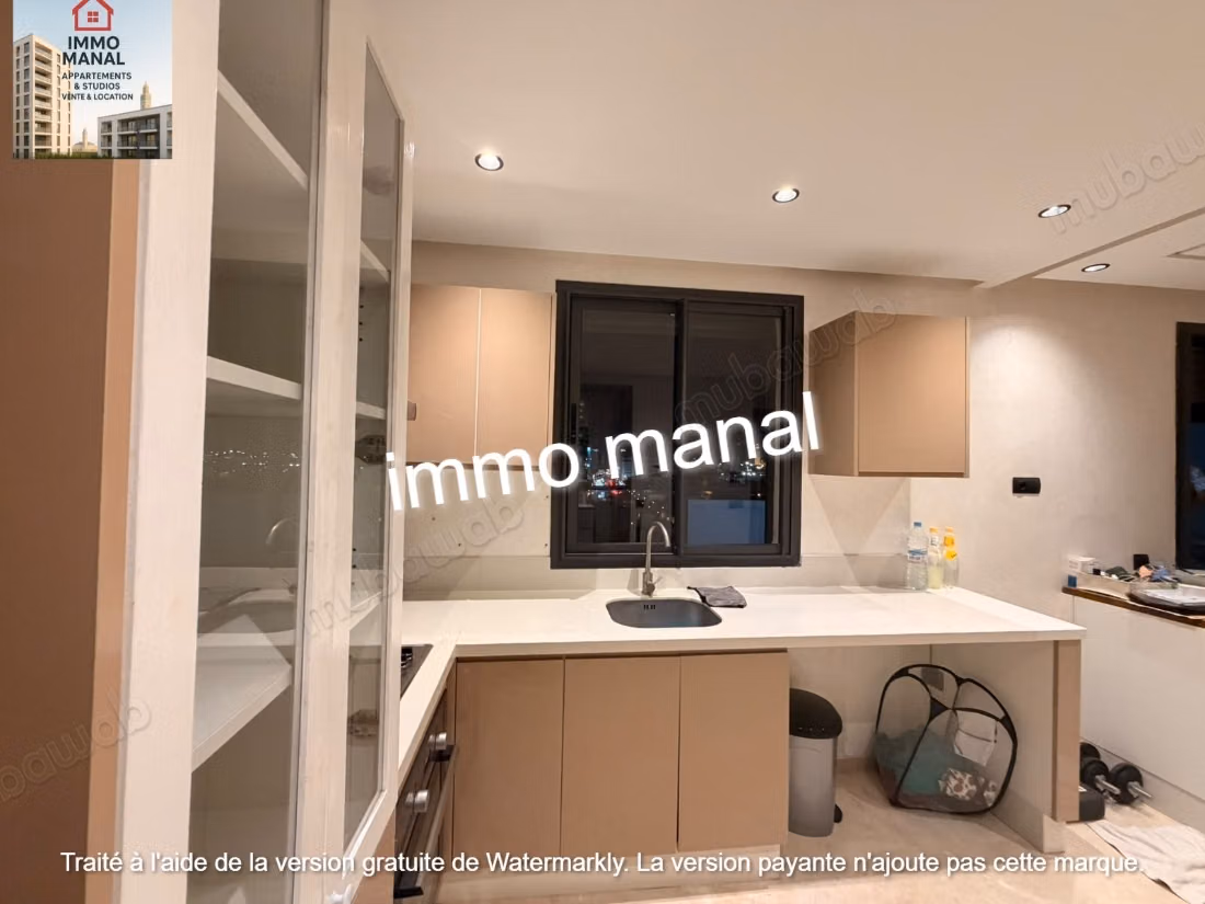 Super studio semi meublé sans vis à vis
