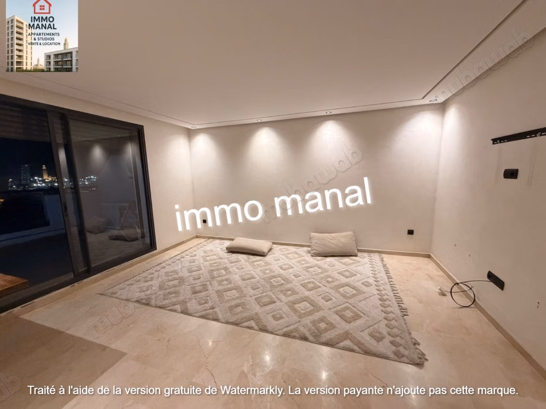 Super studio semi meublé sans vis à vis