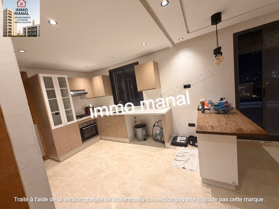 Super studio semi meublé sans vis à vis