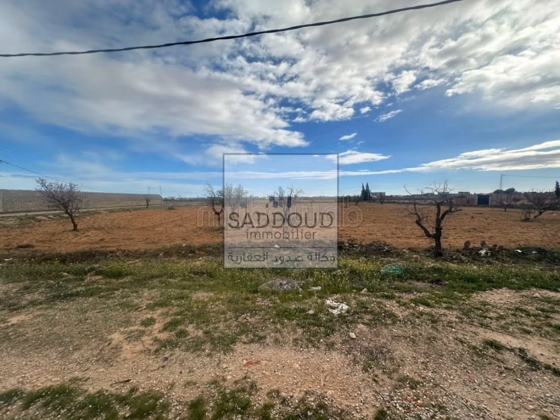 Terrain 580m à vendre – Route El Aïn km 12,5