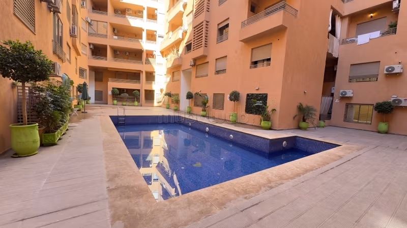 Vente appartement 1 chambre route de Casablanca résidence avec piscine