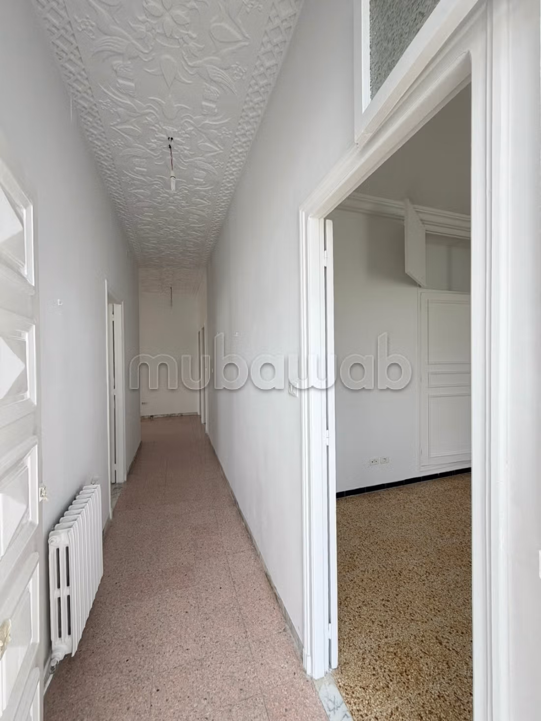 For rent a spacious floor of a villa in S3 El Omrane