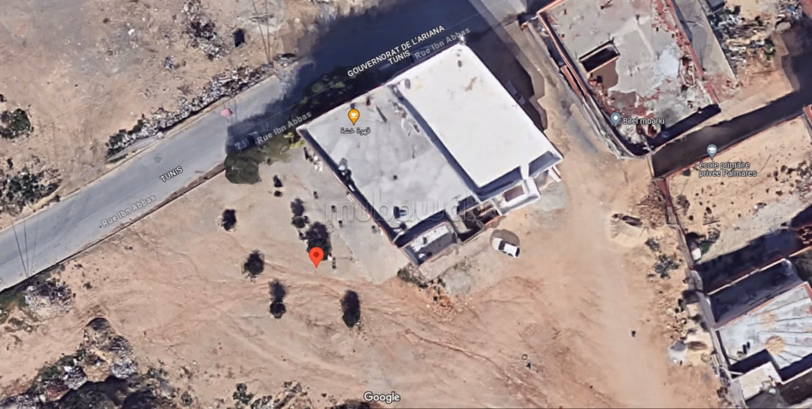 Land for sale in Ariana. Dimension 210 m²