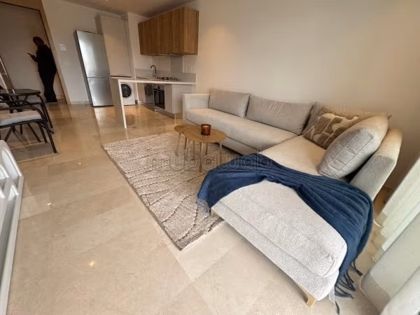 Finance city studio apartment for rent with terrace