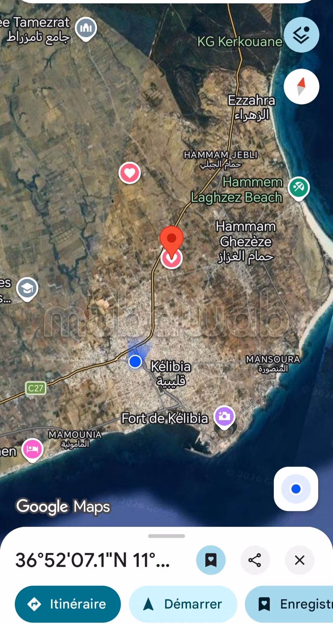 Beau terrain à la vente. Superficie 250 m²