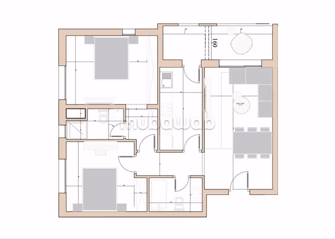 A vendre appartement S2 HS à AFH Mrezga hammamet