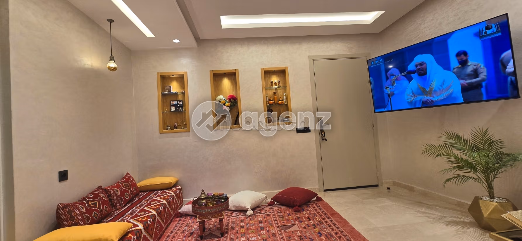 شقة للإيجار 54 م²، غرفتان دار بوزا