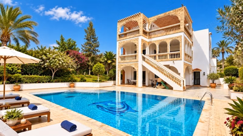 Prestigious Villa with Sea & Mountain View in Illigh