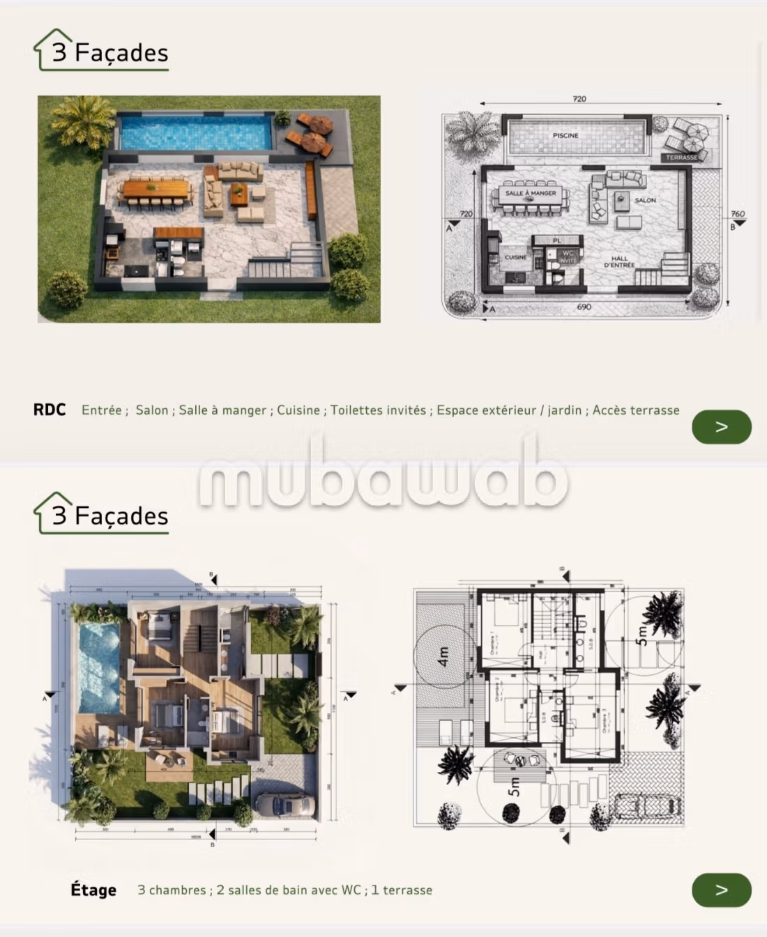 Villa 3 chambres, Piscine, Rooftop, Vue sur Argan Golf