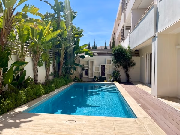 Appartamento S2 spazioso con piscina, Gammarth