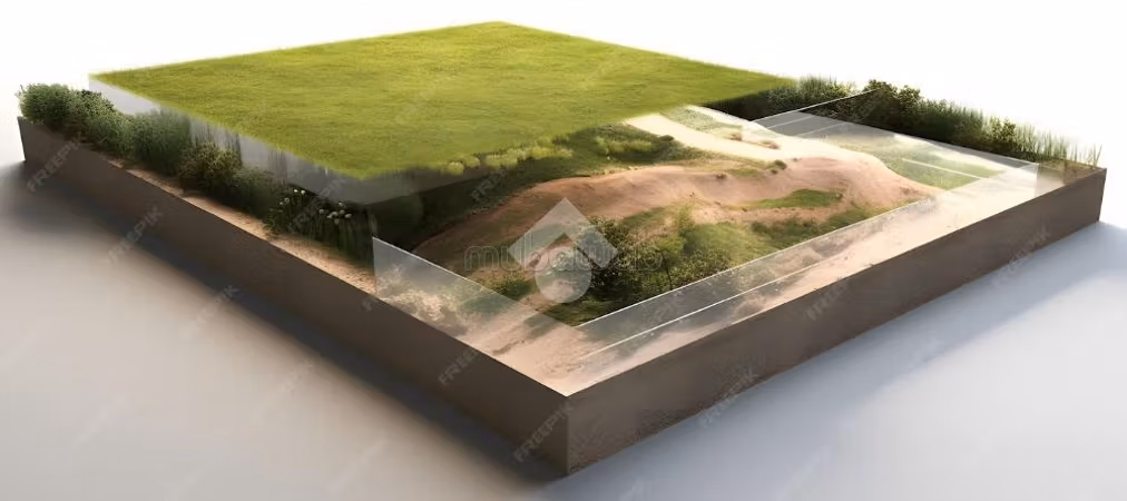 Terrain habitation ind. En vente
