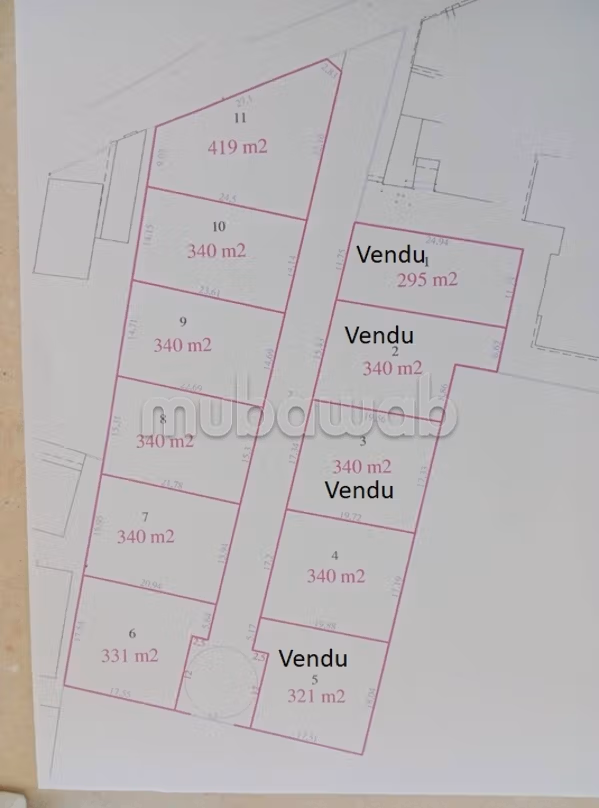 Des Lots de terrain à Sidi Salah