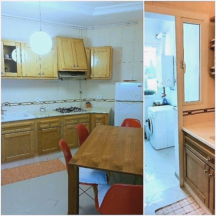 Rent an apartment in Cité Ennasr 2. Surface area 74 m². Dressing room