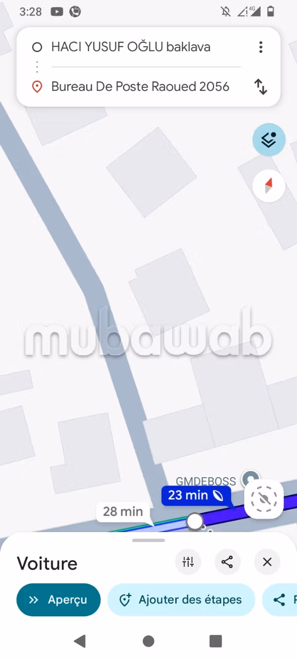 À vendre un terrain à Raoued 1000 m²