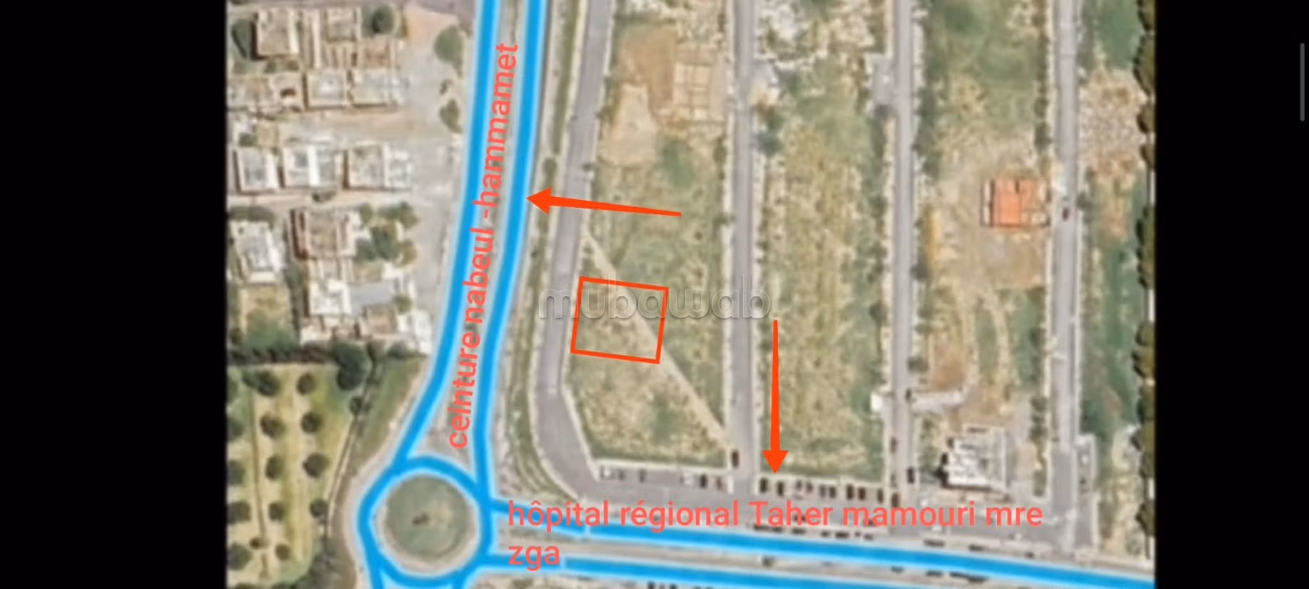 Land 445m² facing Hospital & Mrezga Campus