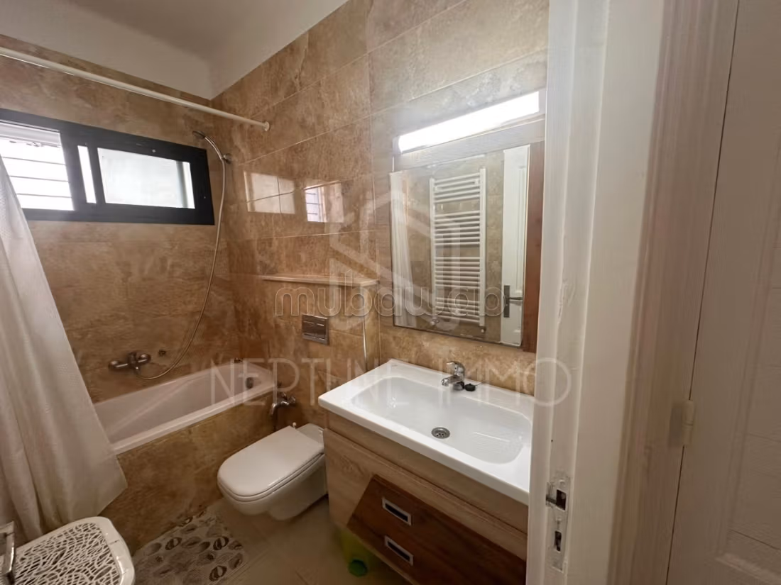 Furnished apartment with sea view in La Marsa