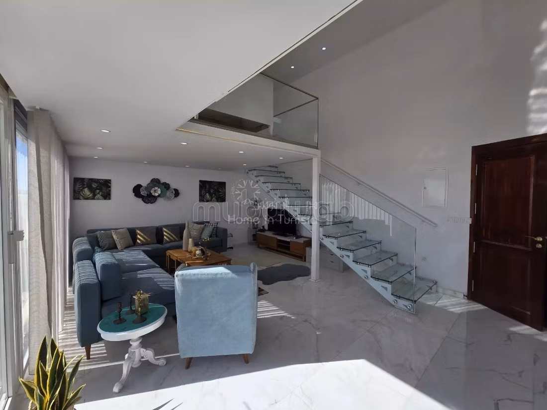 للايجار - دوبلكس S1 جديد - كورنيش سوسة