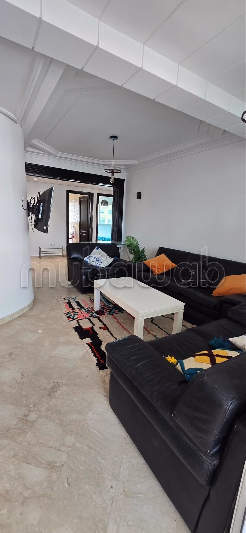 Flat for rent in Maârif Extension. 3 comfortable rooms. Well decorated