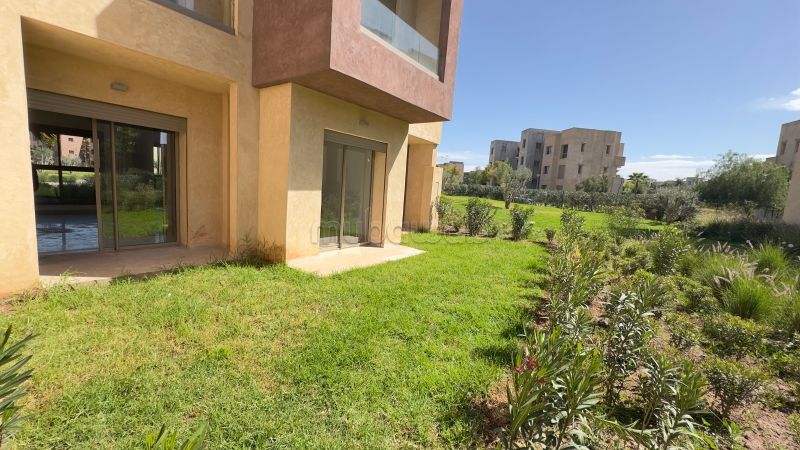 Rez de jardin neuf 3 chambres en vente à prestigia argan Marrakech