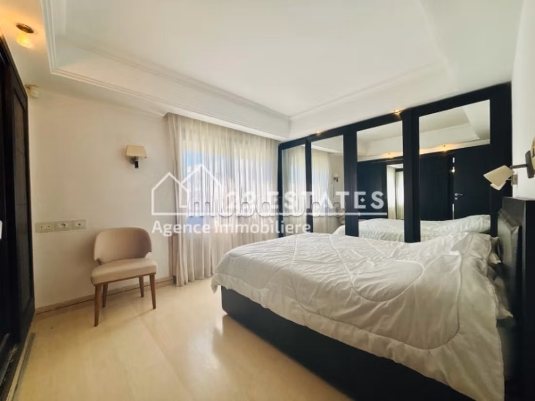 Appartamento S3 arredato con vista mare a Gammarth