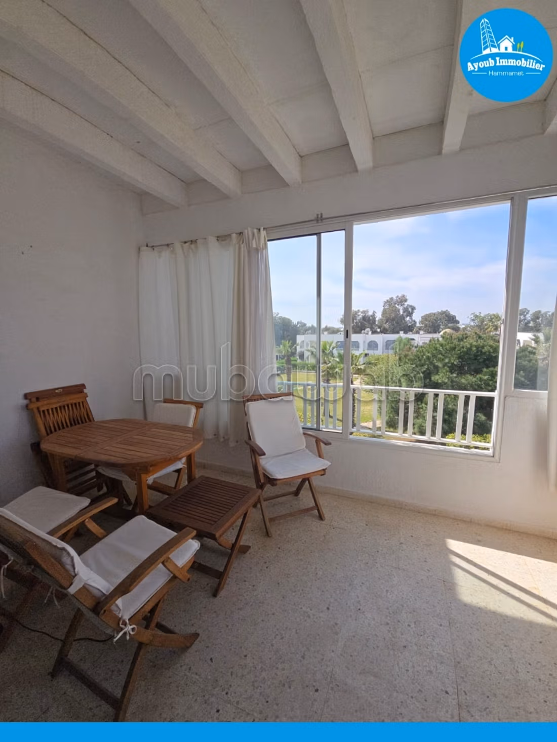Spacious studio for rent year-round in Jinen Hammamet