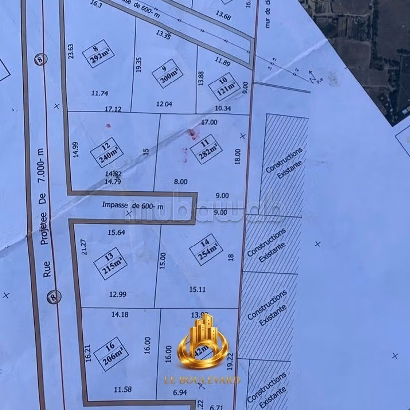 A vendre villa inachevée à korba, nabeul