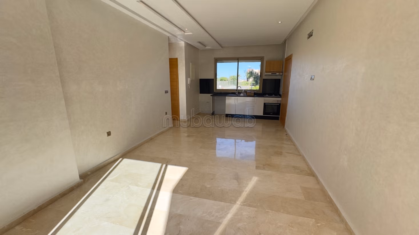 Appartement studio 1 chambre vide à louer en longue durée Marrakech argan piscine collective — 2