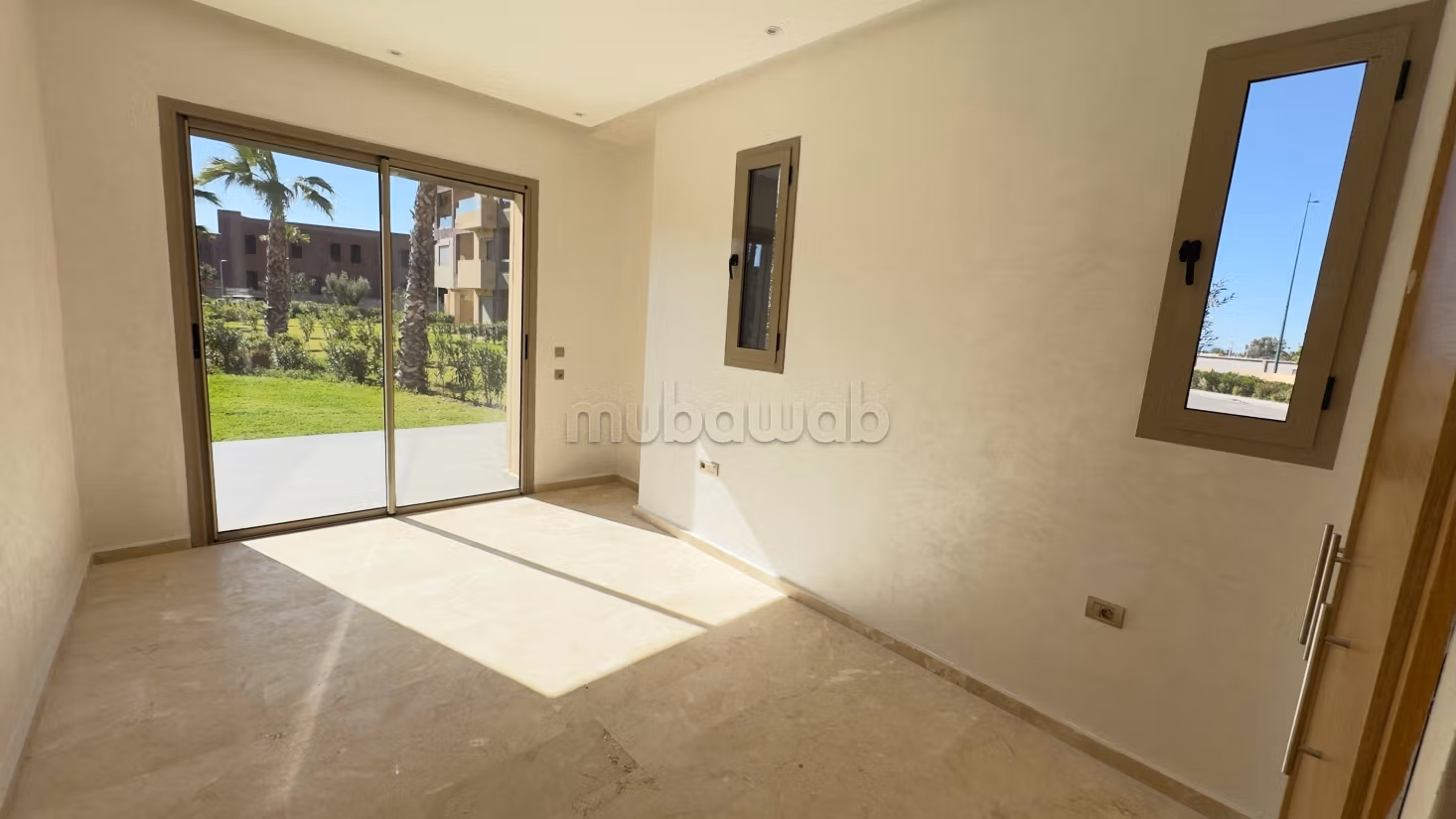 Appartement studio 1 chambre vide à louer en longue durée Marrakech argan piscine collective — 5