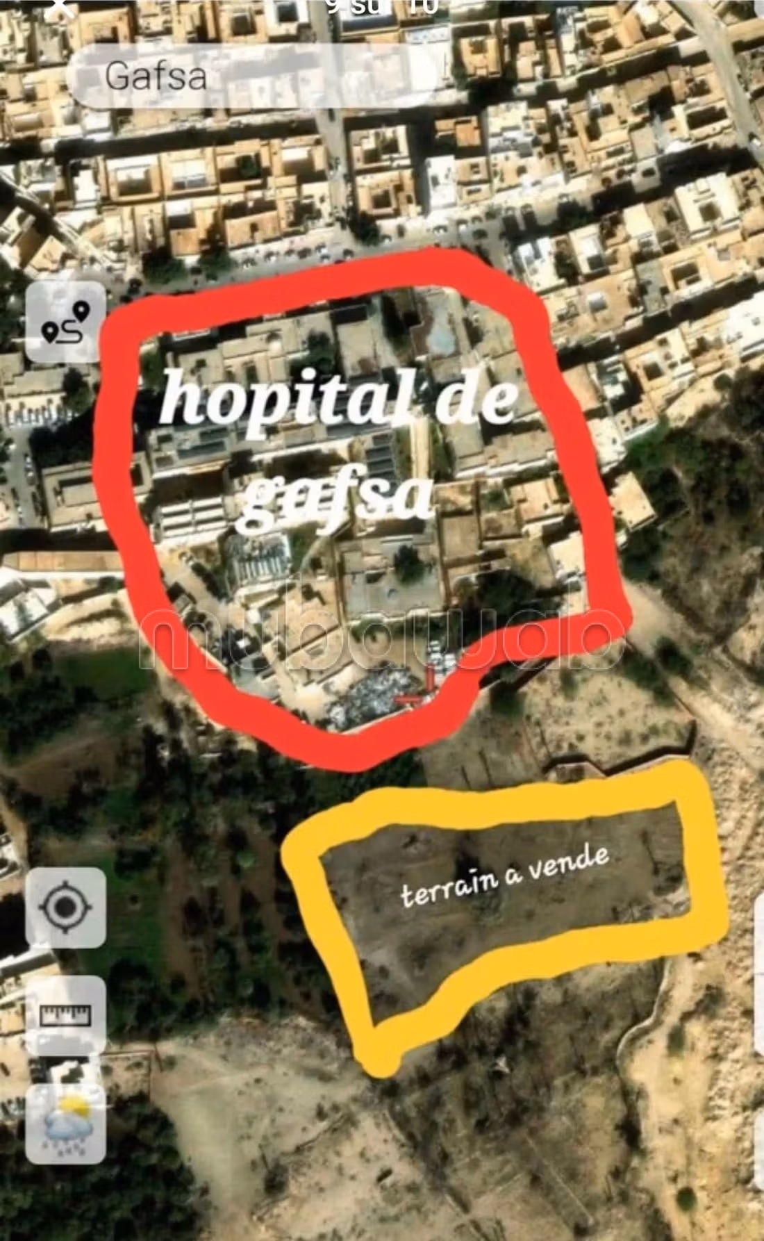 Terrain a vendre a gafsa sud