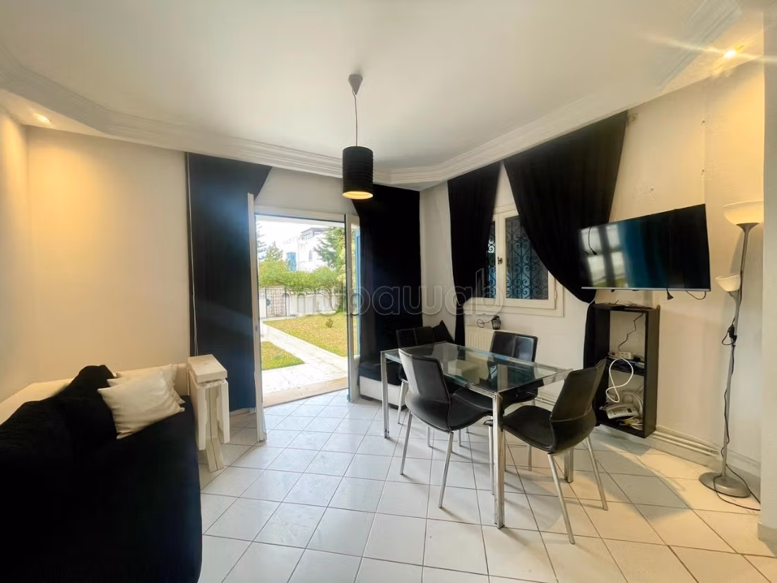 Appartamento S1 arredato con giardino, Gammarth sup