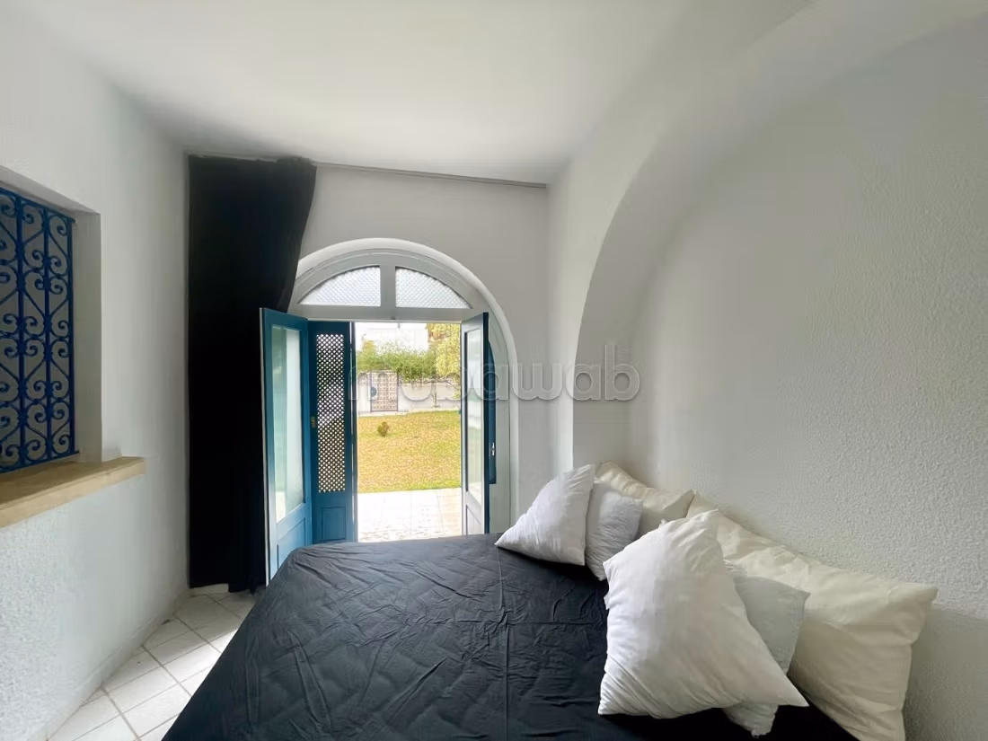 Appartamento S1 arredato con giardino, Gammarth sup
