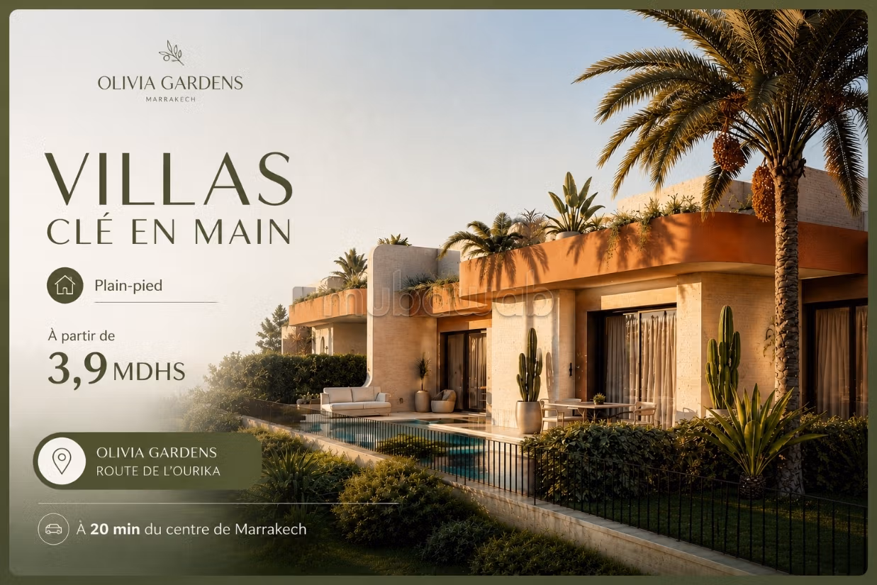 Villa plain pied 550m2 3 chambres VNA