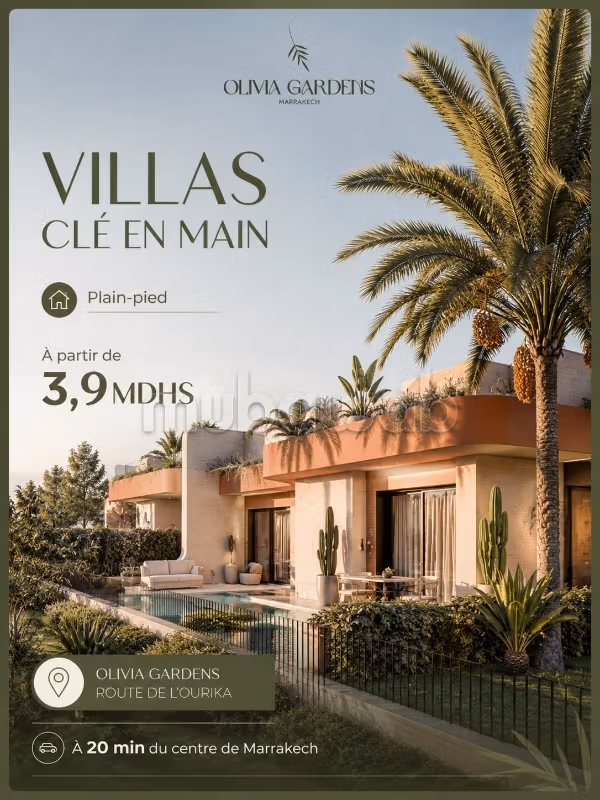 Single-storey villa 550m2 3 bedrooms VNA