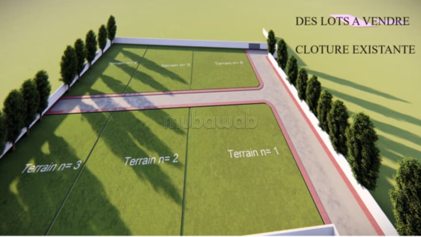 A vendre lots de terrains à Zaouit Mornag