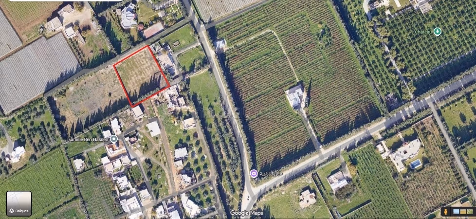 A vendre un terrain à Zaouit Mornag