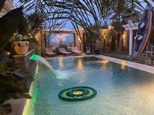 Villa feet in the water in Kerkouane Kelibia